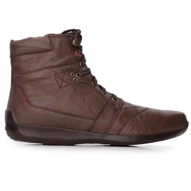 GINO MARIANI - ELARIO 6 Cow Leather CASUAL Men's Shoes Dark Brown - Cokelat Tua, 43