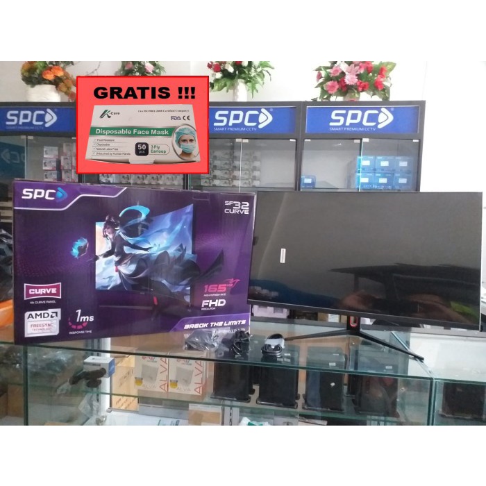 Spc Led Pro Sm Curve 32" Full Hd Gaming Monitor 32 Inch 144Hz