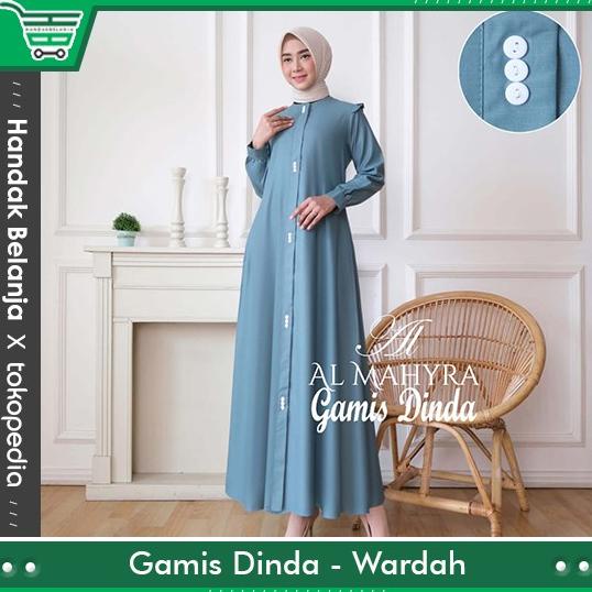BAJU GAMIS DINDA GUZEL PREMIUM POLOS BAHAN KATUN TOYOBO ORIGINAL GUZEL