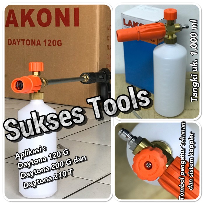 Alat Cuci Steam Salju Snow Wash Foam Lance u/ Lakoni Daytona 120 G