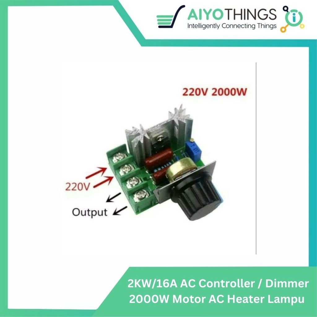 2KW/16A AC Controller / Dimmer 2000W Motor AC Heater Lampu