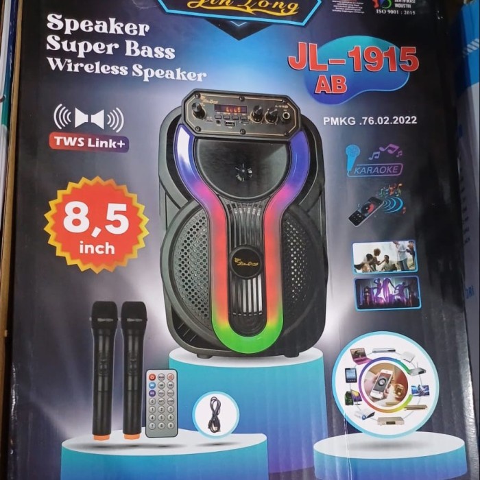 '+'+'+'+] Speaker jinlong 1915Ab 2 Mic Wireless