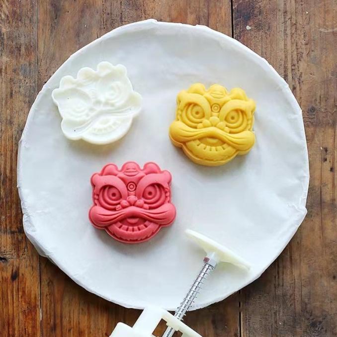 cetakan barongsai mold plungger nastar mooncake 30gr 50gr 75 gr 125gr