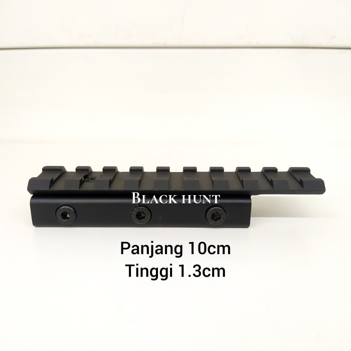 

Mounting peninggi 10cm rel 11mm ke 22mm