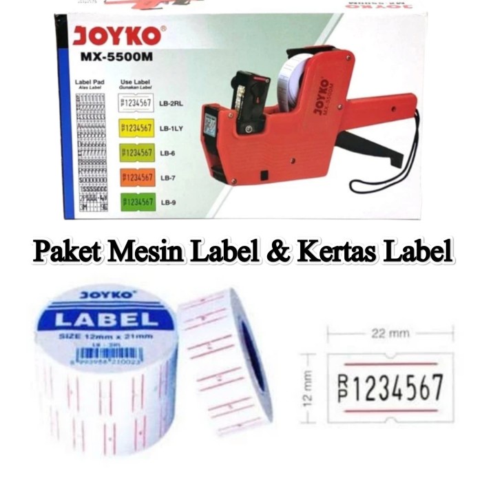 

Mesin Tembak Alat Label Harga / Price Labeller Exp Date - MX - 5500M