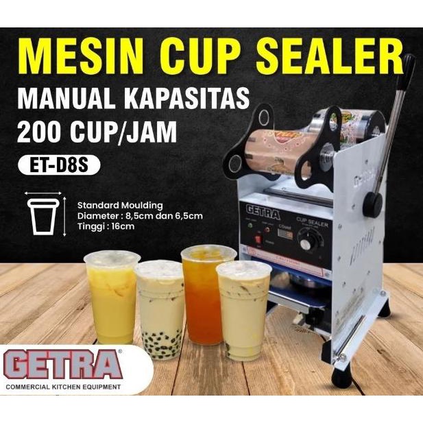 Getra Et-D8S Manual Cup Sealer With Counter Et-D8Sm