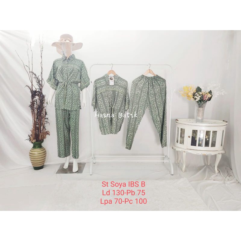 Setelan Celana Luza (St. Soya IBS B) Batik Pekalongan
