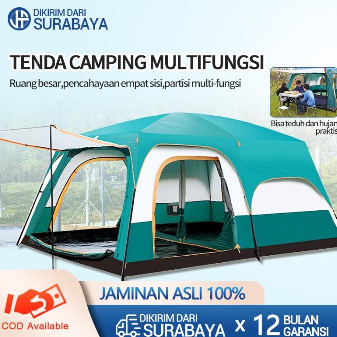 Tenda Camping 5-8 Orang 3.82.62M Orang Lipat Portable Waterproof