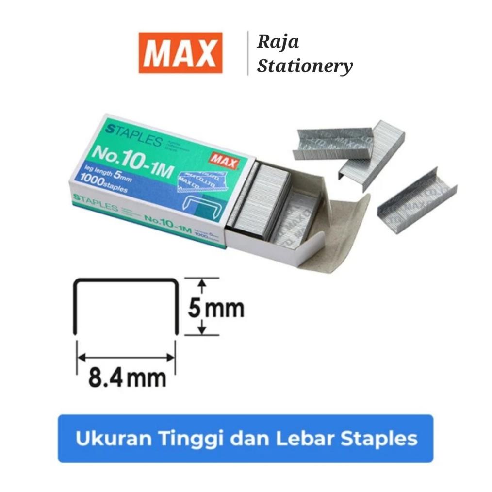 

Baru Max Staples No.10 Steples Stepler Hekter Max Kecil No.10-1M [20Pcs]