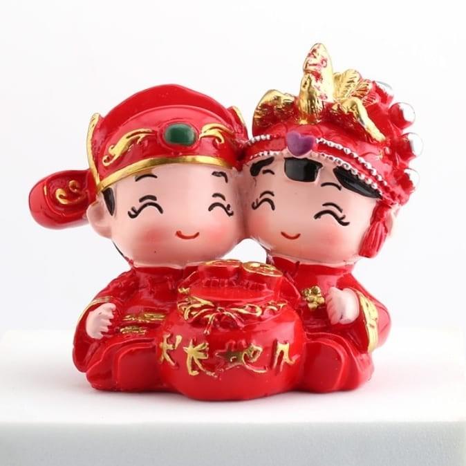 BISA COD - SHUANG XI/WEDDING/SANGJIT/HIASAN COUPLE/PENGANTIN/MERIT/BONEKA KAWINAN