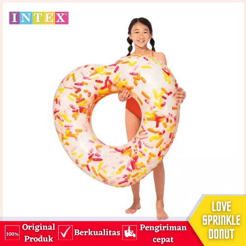 Ban Floaties Pelampung Renang Berenang Donat Donut Bulat Anak Dewasa Besar Karakter Lucu Intex Ring 