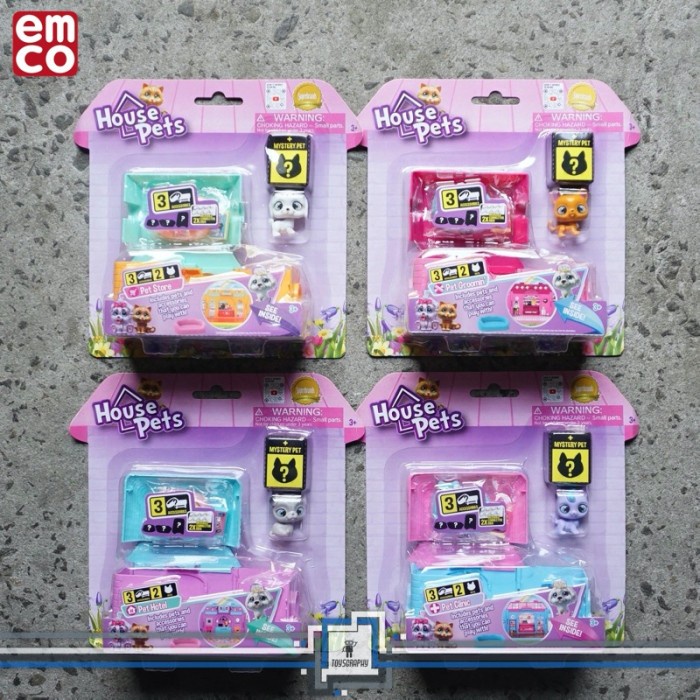 EMCO HOUSE PETS PET CARRIER HOUSE DIORAMA PLAYSETS BISA GABUNG TUMPUK