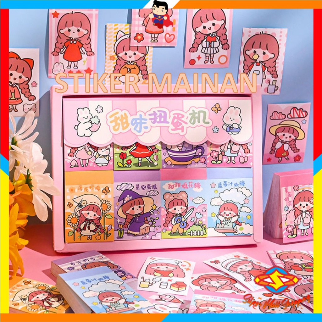 

SMS Stiker Buku Momo Mini 24 Lembar Sticker Note Book Washi Karakter Lucu Buku Diary DIY Jurnal Planner Dekorasi Scrapbooking Alat Tulis Sekolah 24Lembar Tempelan Murah Import