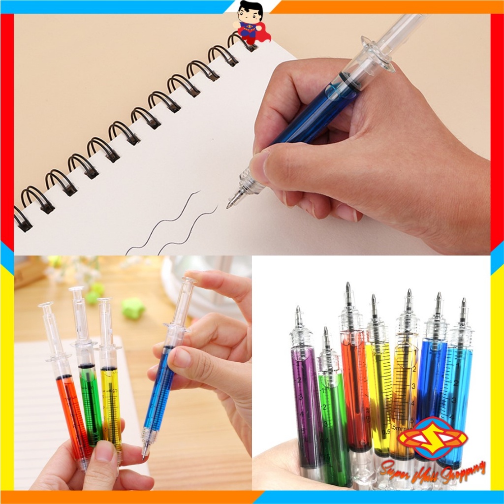 

SMS Pulpen Jarum Suntik Lucu Korean Syringe Ballpoint Pen Souvenir Aesthetic Fancy Pena Alat Tulis Anak Sekolah Murah Import