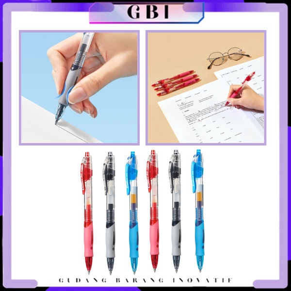 

GBI Pena Pen Pencet Tinta Cair Pulpen Gel Ink 0.5mm Standar Pulpen Alat Tulis Kantor Sekolah