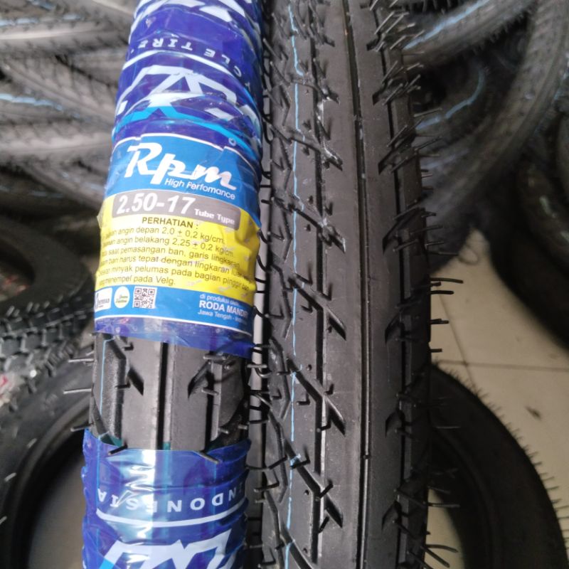 Ban Luar RPM 250.17 Ring 17 Tubetype Untuk Ban Motor Bebek