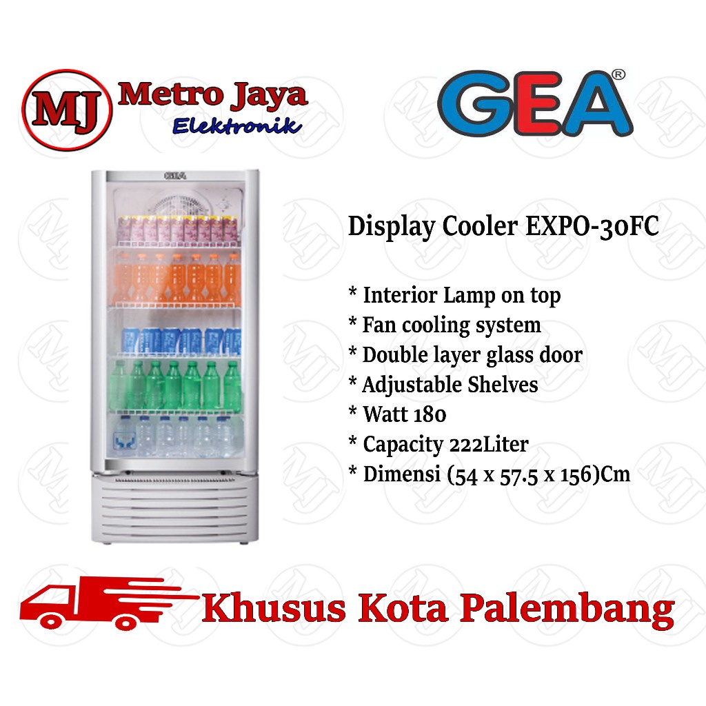 SHOWCASE GEA EXPO 30 FC CHILLER GEA LEMARI PENDINGIN