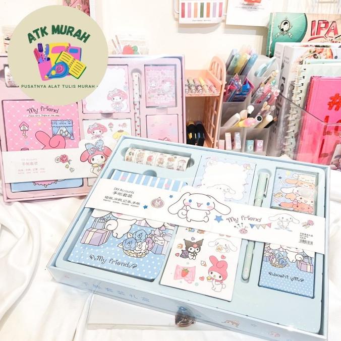 

Paket Jurnal 7 In 1 Free Hardbox Melody Cinamoroll Kertas Terbagus Bag