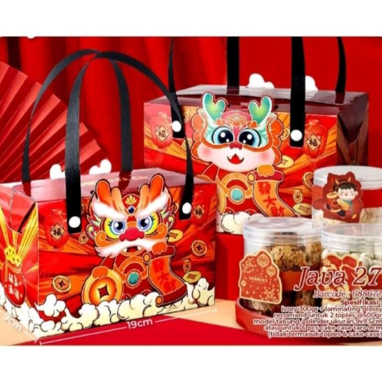 

Sale !! Box Kue Kering/Kotak Kue Kering Hampers Edisi Imlek Cny 2024 Terlaris