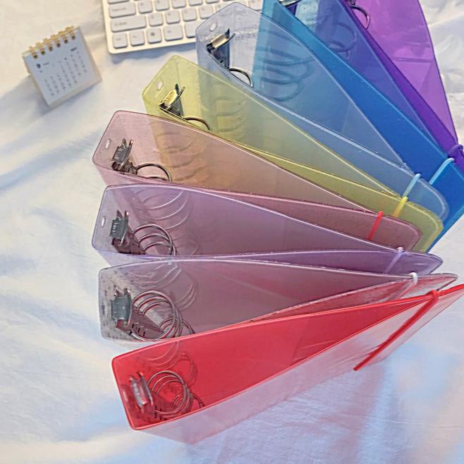 

6 Hole Loose-Leaf Book Album Folder Pvc Transparent Photo Card Binder Idol Photo Card Album