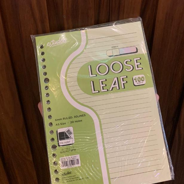 

Estudee Loose Leaf I Color B5 100 Green - Gramedia Teraskota