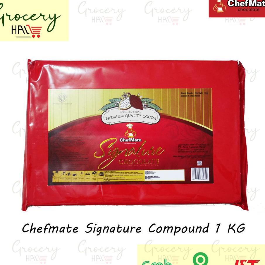 

Chefmate Dark Chocolate Compound 1 Kg ( Cokelat Batangan )