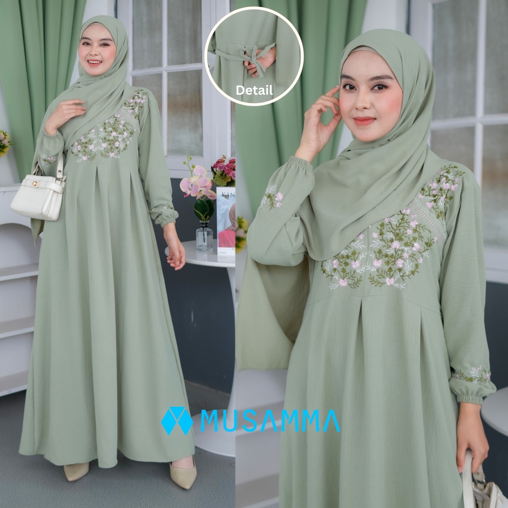 Gamis Wanita Terbaru 224 Dewasa Games Remaja Dress Lebaran Games Simpel Mididress Cewek Baju Pengaji