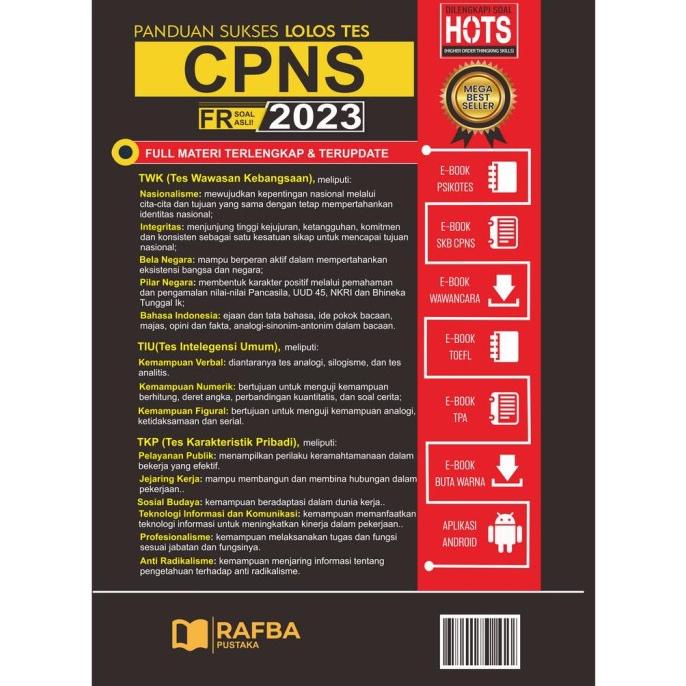 Cpns Buku Cpns Fr Soal Asli | Panduan Sukses Lolos Tes Cpns Terbaru