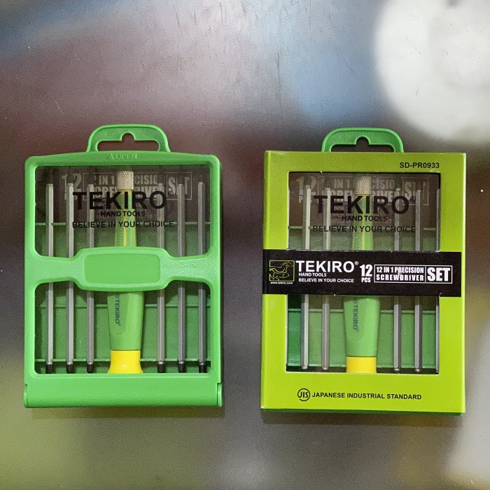 Obeng Set 12 in 1 Tekiro Precision Screwdriver Set 12 in 1 TEKIRO