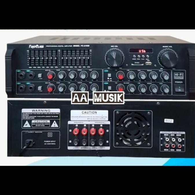 Power Amplifier Karaoke Firstclass Fc-A1950 Bluetooth Original Fca1950 Kualitas Premium