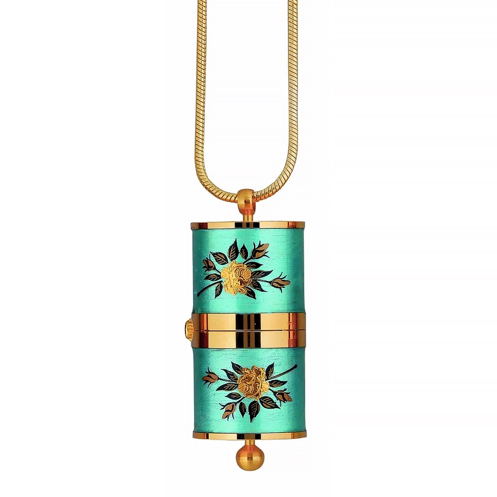 Jam Tangan Wanita Andre Mouche Lipstick Gold Pearl Green