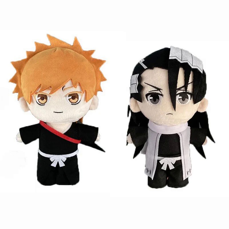 Anime BLEACH Kuchiki Byakuya Kurosaki ichigo Cosplay Plush Doll Toy 20cm Cute Soft Stuffed Pillow Ki