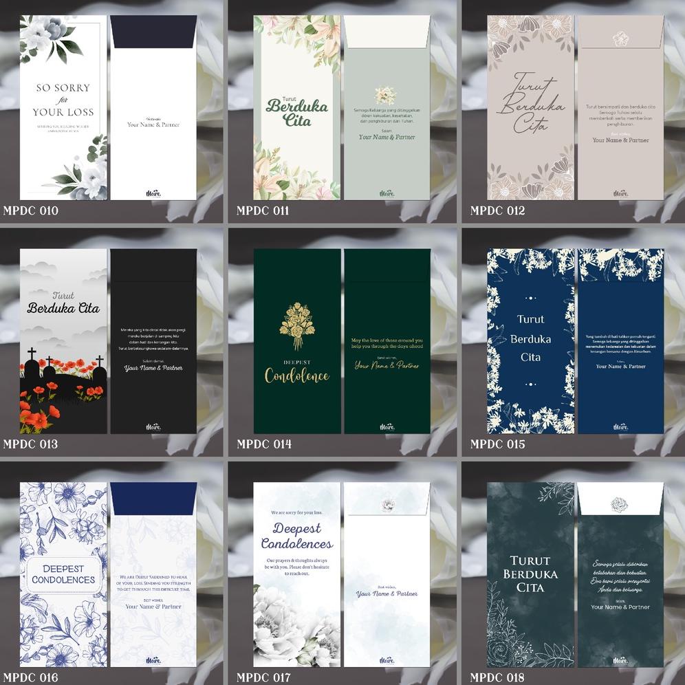 

New Stok Custom Angpao Duka Cita | Condolences Angpao | Pepao (Mpdc Collection 2) Terlaris