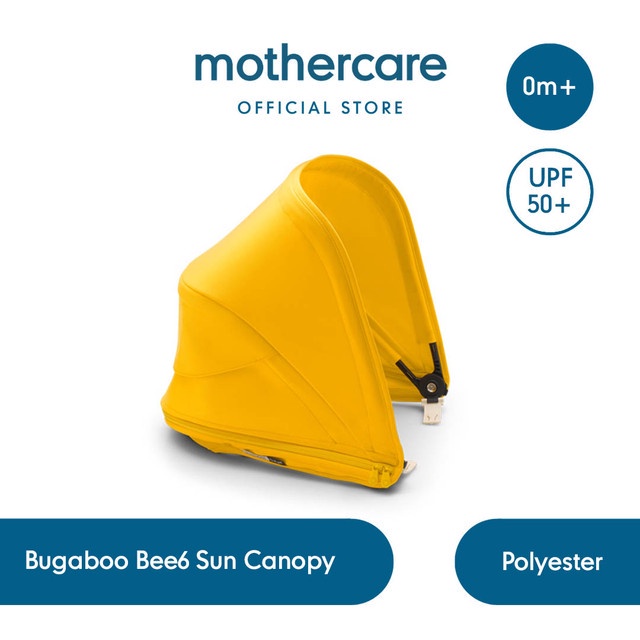 Bugaboo Bee6 Sun Canopy Lemon Yellow - Kanopi Kereta Dorong/Stoller (Kuning)