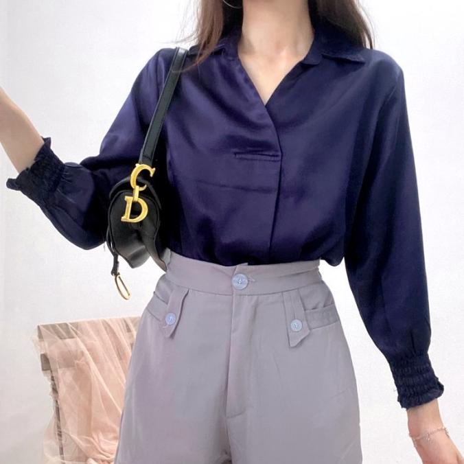 Bestseller Top Blouse Satin Silk / Blouse Satin