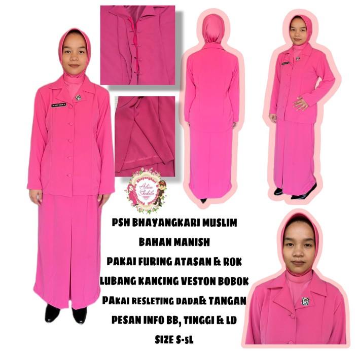 Seragam Psh Bhayangkari Muslim Bahan Manish