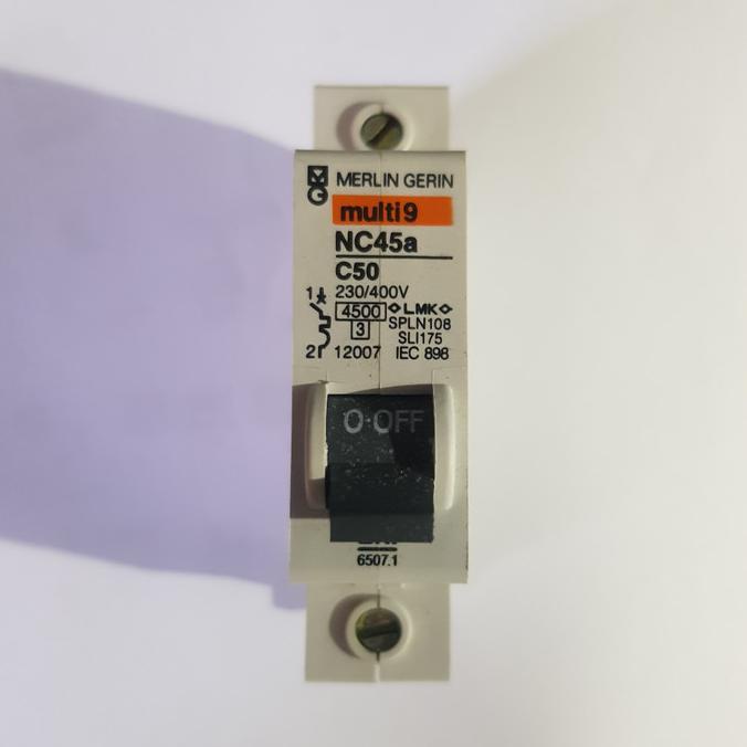 MCB Multi9 MERLIN GERIN NC45a C50 1P 50A /MCB Multi 9 MERLIN GERIN 50A