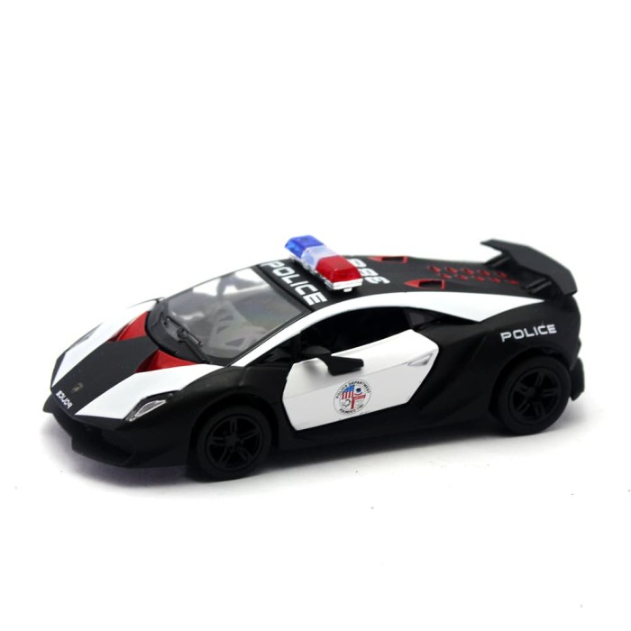 TERLARIS Kinsmart Diecast Miniatur Mobil Police Super Sport