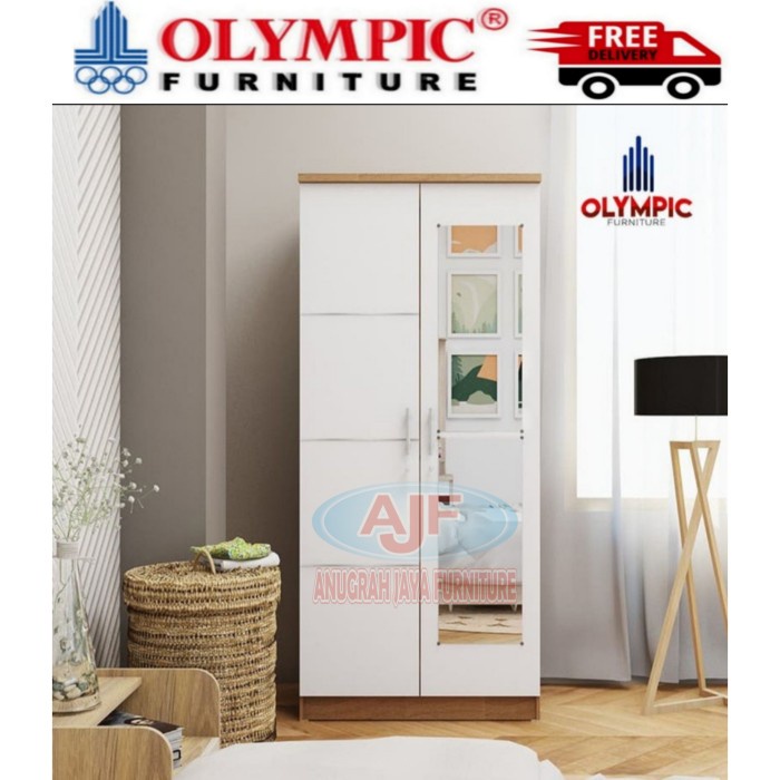 OLYMPIC LEMARI PAKAIAN 2 PINTU / LEMARI BAJU 2 PINTU / LP EERO 2P