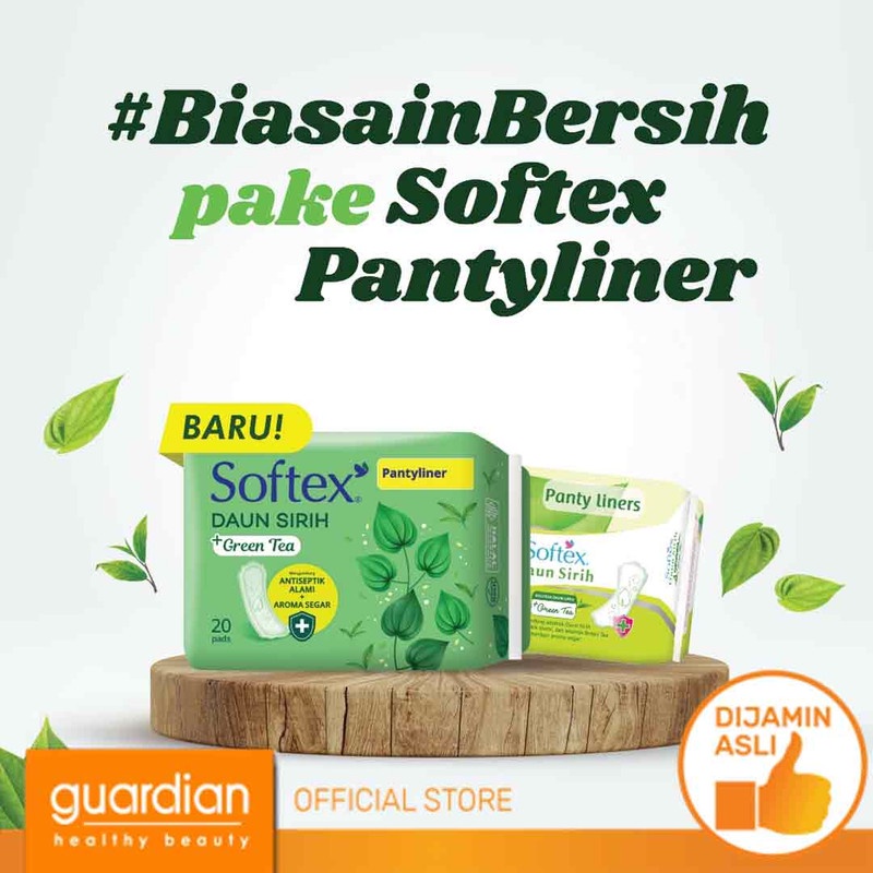 Softex Daun Sirih + Green Tea Pantyliner Reguler 20s