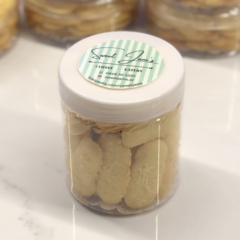 

Kue Kering Cookies Lidah Kucing Keju Toples Tinggi
