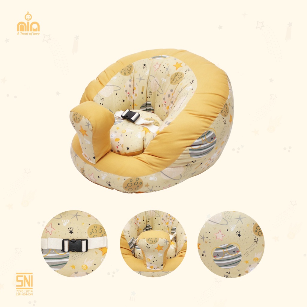 [BABY'S NEEDS] NIA SOFA BAYI KAKI BULAT EARTH SERIES - SOFA BELAJAR DUDUK BAYI BULAT NIA BABY