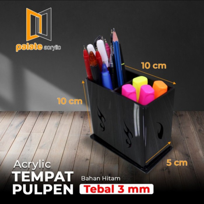 

Akrilik Tempat Pulpen Acrylic Stationery Box Pen Stand Holder