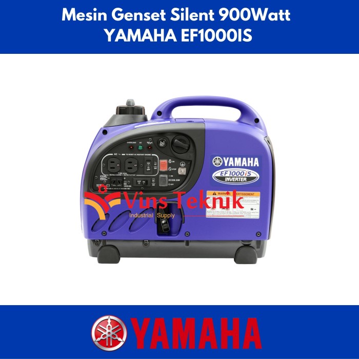 MESIN GENSET EF 1000is YAMAHA EF 1000 iS GENSET Silent 900WATT