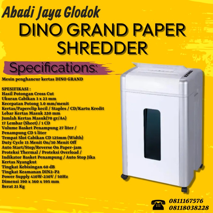 

Dino Grand Paper Shredder