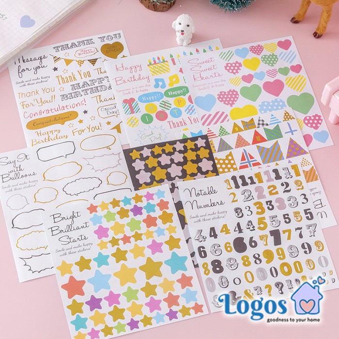 

TERLARIS Sticker Star Rainbow. Stiker reward poin Anak hadiah. Bintang gradasi