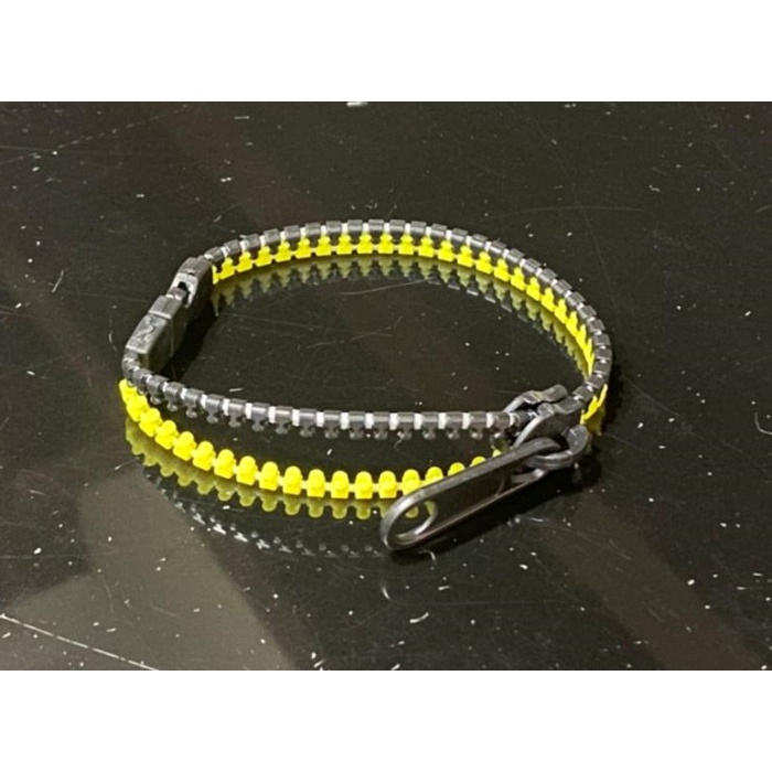 

TERLARIS Zip Bracelet Bangles Metal Zipper Bracelet Fluorescent Neon Creative