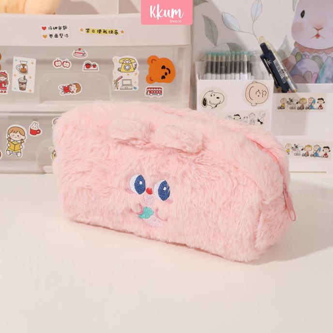 

Tempat Pensil Bulu Soft Cute/ Tas Pensil Kosmetik/ Pouch Makeup Kecil