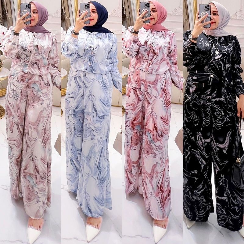 [SYAR'I TILL JANNAH] SETCEL MURCE ORI / SETCEL KEKINIAN / ONSET LONG TUNIK / SETELAN CELANA / STELAN