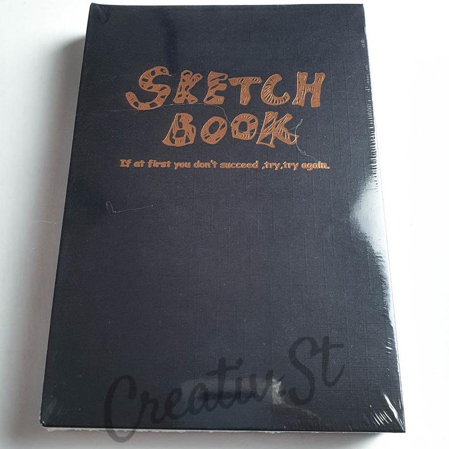 

Potentate Sketch Book 120 Sheet Kraft & Bla Cover 142 Mm X 210 Mm Buku Sketsa Gambar